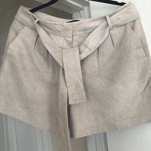 NWOT Talbots Grey Suede Shorts
